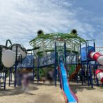 安城市・碧南市：油ヶ淵公園（安城市側）大型カエル遊具