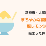 大蔵餅：塩レモン氷